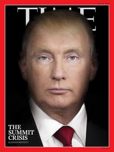 Путин Владимир, Президент России, Дональд Трамп, Президент США, Time 30 июля 2018